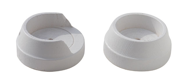 Rolls 50mm Woodline Wood Recess Brackets White Pair