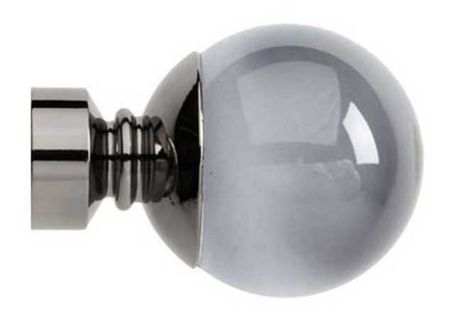 Neo Premium Plain Ball Smoke Grey Black Nickel Effect 28mm F