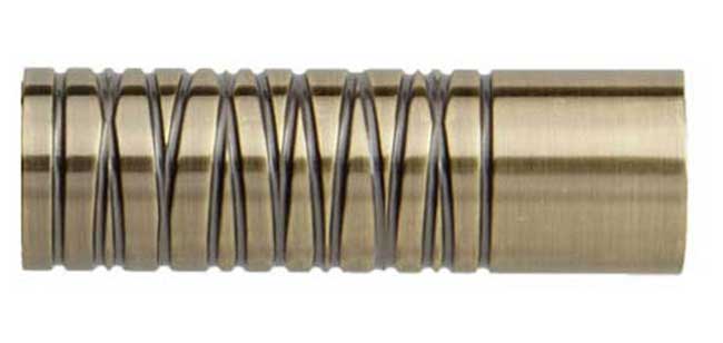 Neo Premium Wired Barrel Spun Brass Effect 28mm Finials
