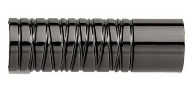 28mm Neo Black Nickel Effect Barrel Finials (pair)