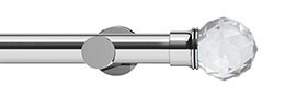 Integra Elements 28mm Chrome Capella Eyelet Pole 120cm