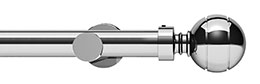 Integra Elements 28mm Chrome Lexington Eyelet Pole 150cm