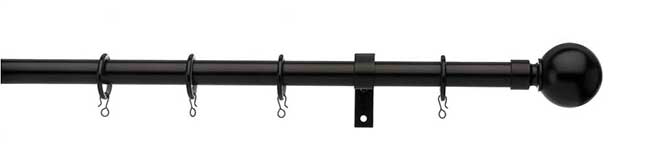 Universal 16/19mm Ball Pole Set 120-200cm Black