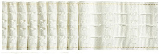 Multi Woven Pocket 76mm (3") White Pencil Pleat Tape Box 50mt