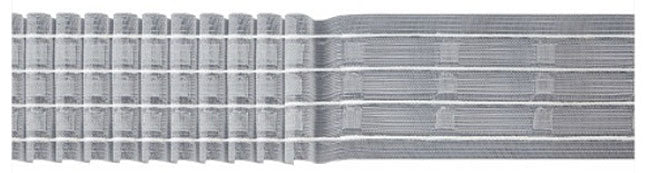 76mm (3") Translucent Voiles & Shears Pleat Tape 1mt