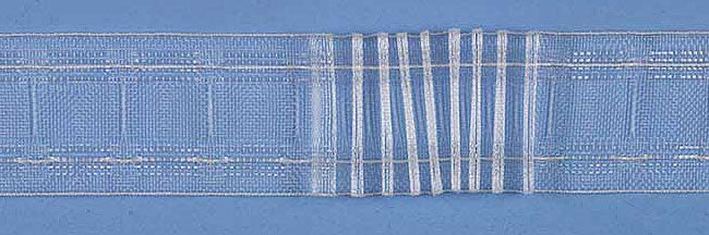 50mm (2") Translucent Voiles & Shears Pleat Tape 1mt