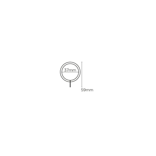 Speedy Finesse metal rings for 22/25 dia pole Gunmetal