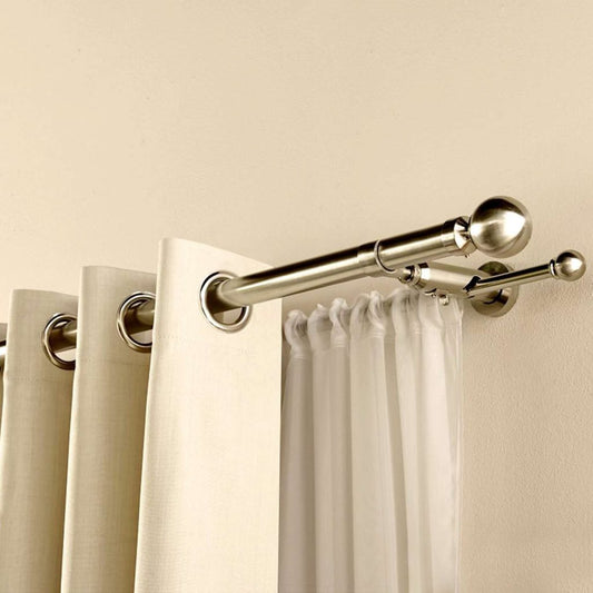 Speedy 13/28mm 180cm Ball Double Pole set Satin Silver