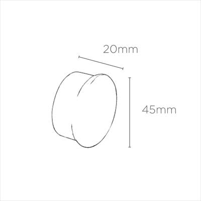 Speedy 35mm End Cap Finials - Pair - Chrome