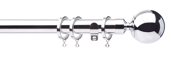 Cosmos 28mm Pole Set 240cm Chrome