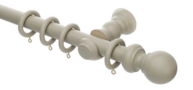 Honister 28mm Café Latte Wood Pole Set 150cm