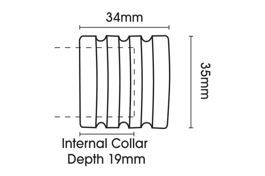 28mm Neo Chrome Stud Finials (pair)