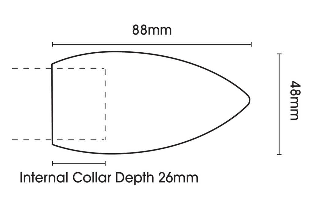 35mm Neo Bullet Black Nickel Eyelet Curtain Pole 180cm