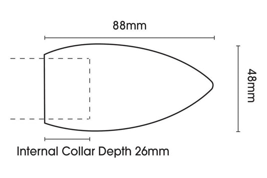 35mm Neo Bullet Black Nickel Eyelet Curtain Pole 360cm