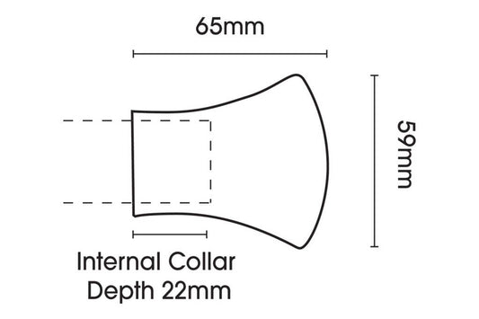 35mm Neo Trumpet Stainless Steel Eyelet Curtain Pole 360cm