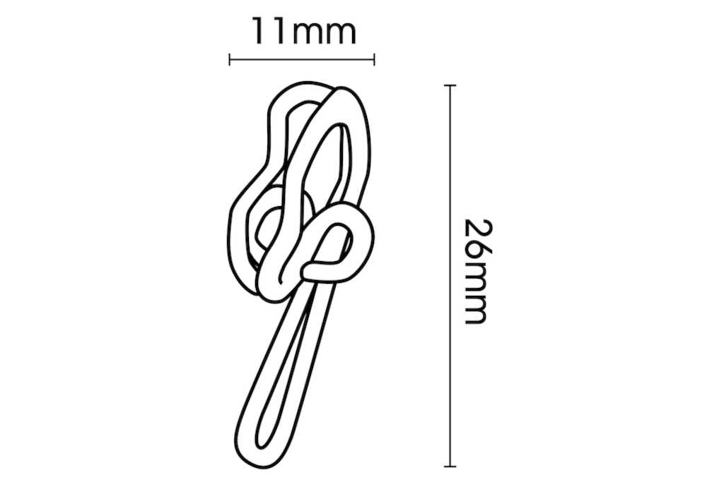 Steel/Zinc Curtain Hooks Pack of 20
