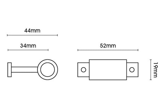 Artisan 12mm Classic Wrought Iron Horizontal Bracket
