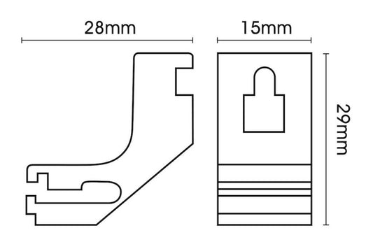 Harrison Drape White Drape Bracket