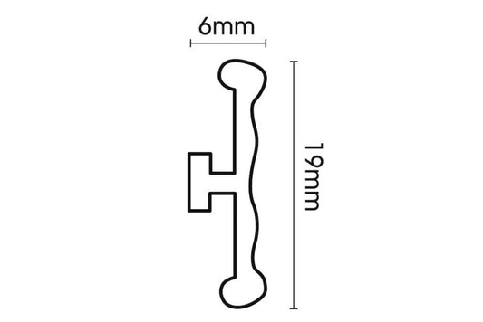 Harrison Drape White Drape Track Profile