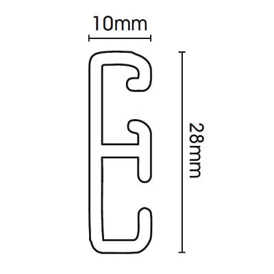 Swish Superlux Corded Track Complete With Fittings 500cm