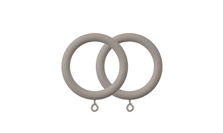 Shore Curtain Rings for 35mm Pole Set - Clay - Pack of 6