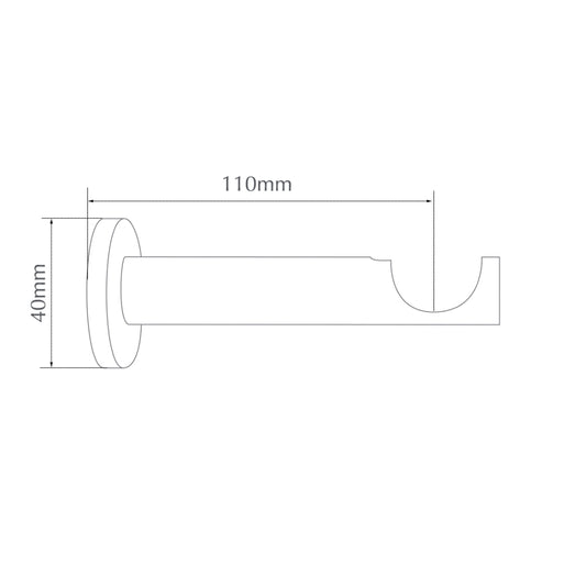 Jones 28mm Barrel Bracket Chrome - Pair