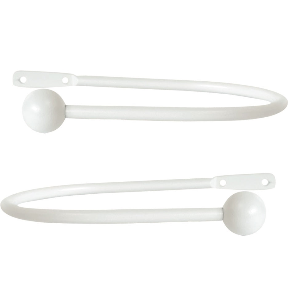 Jones Ball Hold Back Matt White - Pair