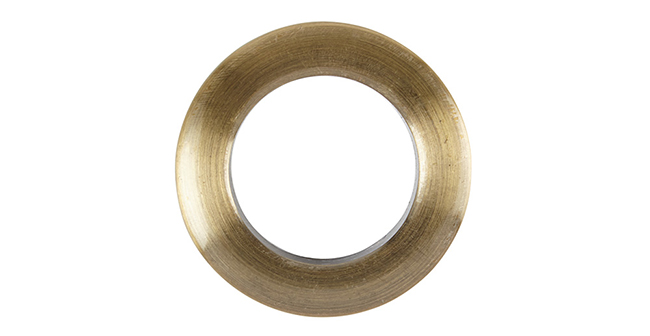 Aura 36mm Eyelet Curtain Rings Burnished Brass single