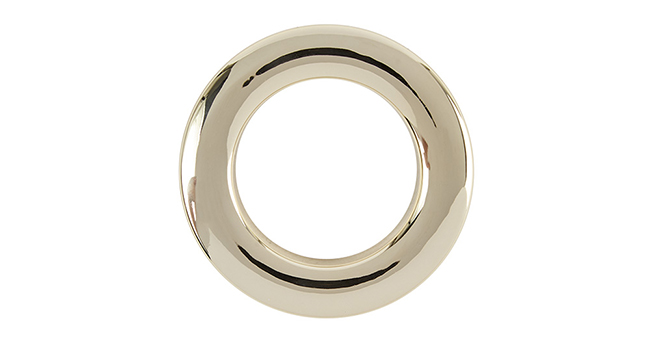 Aura 36mm Eyelet Curtain Rings Bright Brass Pack of 36