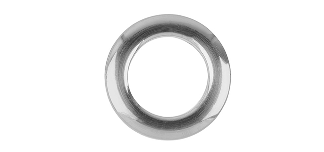 Aura 36mm Eyelet Curtain Rings Brushed Nickel single