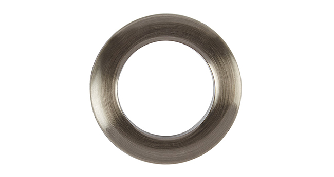 Aura 36mm Eyelet Curtain Rings Brushed Steel Pack of 36