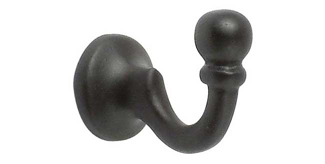 30mm Mini Ball Tieback Hook Black