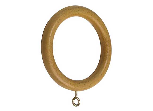 55mm Modern Country Rings Pack of 6 Light Oak