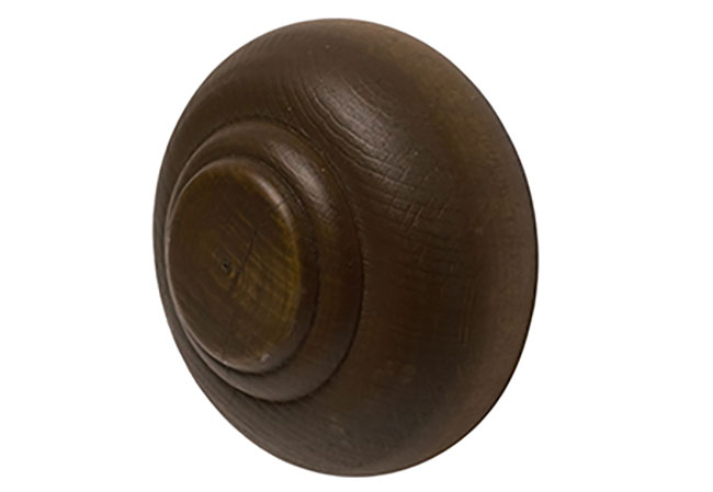 45mm Modern Country Button Finial Dark Oak