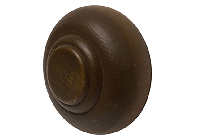 55mm Modern Country Button Finial Dark Oak