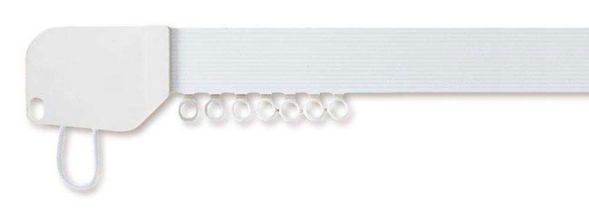 Rolls Superglide Corded Metal Curtain Track 125cm White