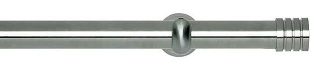 28mm Neo Stud Stainless Steel Eyelet Curtain Pole 240cm