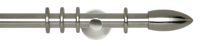 28mm Neo Bullet Stainless Steel Curtain Pole 360cm Cyl