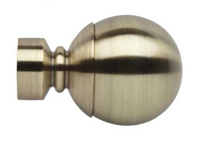 28mm Neo Spun Brass Ball Finials (pair)