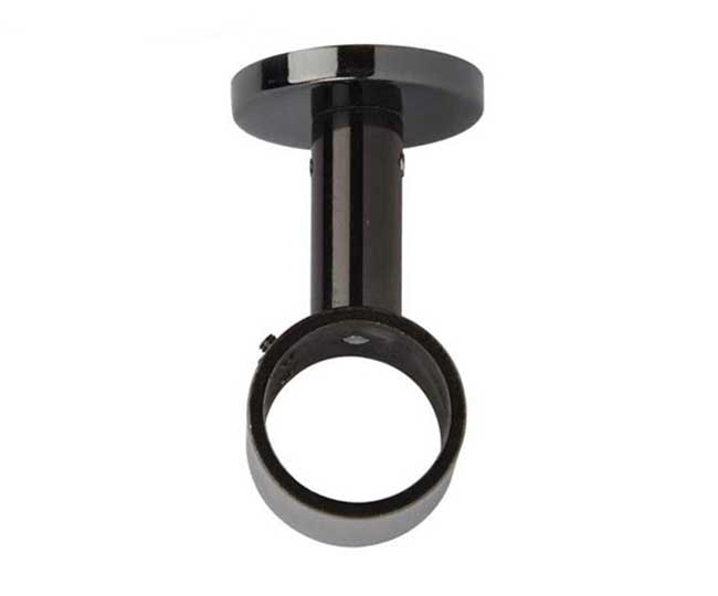 28mm Black Nickel Pole To The Ceiling, Ceiling Curtain Brackets Uk