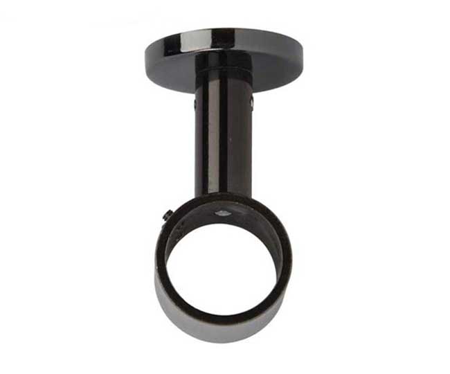 Fix Your 28mm Black Nickel Pole To The Ceiling With This Bracket