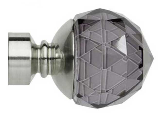 Neo Premium Faceted Ball Smoke Grey Stainless Steel Effect 2