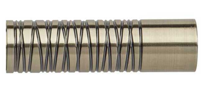 Neo Premium Wired Barrel Spun Brass Effect 35mm Finials