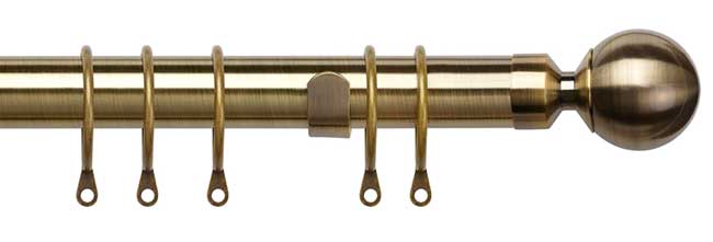 Speedy 25-28mm 170-300cm Pristine Ball Pole Set Antique Bras