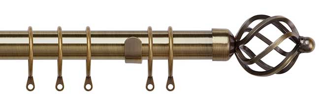 Speedy 25-28mm 120-210cm Pristine Cage Pole Set Antique Bras