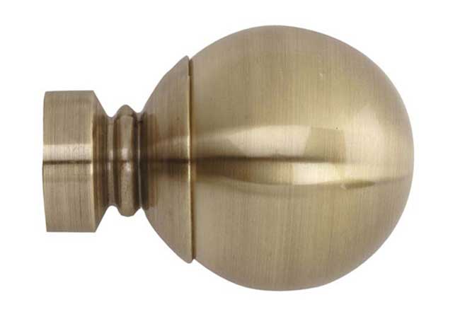35mm Neo Spun Brass Ball Finials (pair)