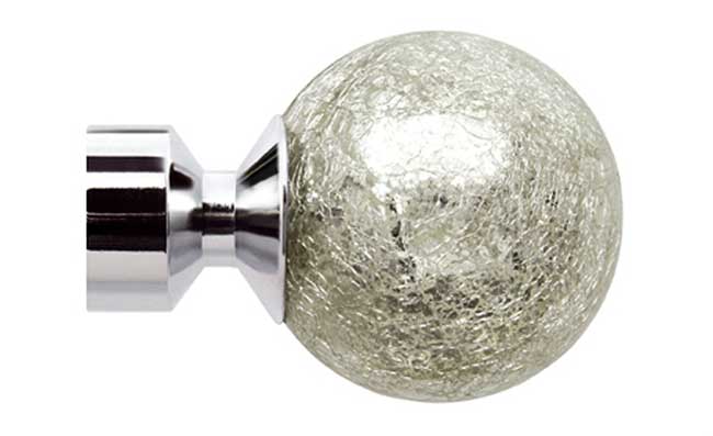 Speedy 28mm Poles Apart Empire Finials Chrome