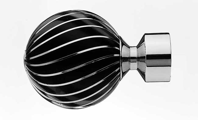 Integra 45mm Inspired Evora Zara Finial (single) Chrome