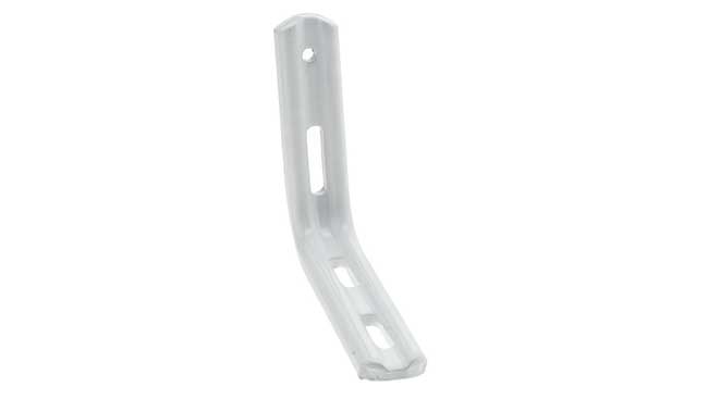 White Slotted Fluted Angle Brackets 102 x 76 x 20mm
