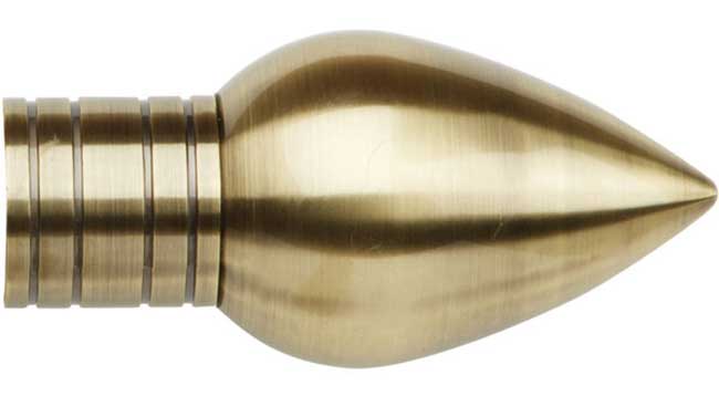 50mm Galleria Metals Burnished Brass Teardrop Finial